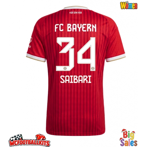 Bayern Munich Ismael Saibari #34 Replica Home Stadium Shirt for Women 2026-27 Short Sleeve